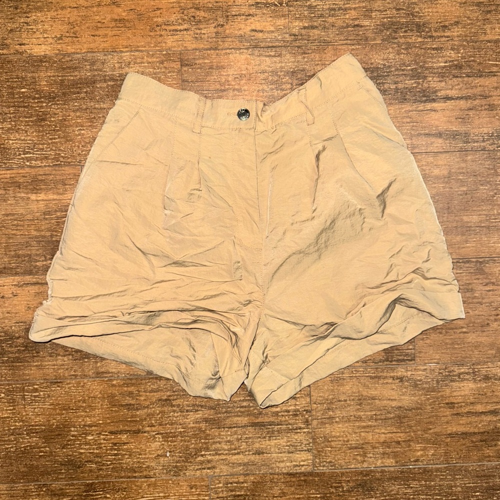 ASOS High Waist Tan Shorts